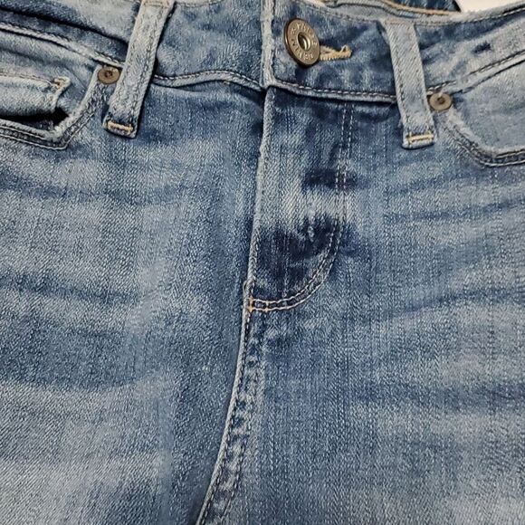 Paige Verdugo Medium Wash Mid Rise Crop Casual Trendy Skinny Jeans W 26 - Picture 3 of 11